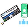 GLK-Technologies Batteria di ricambio ad alta capacità, compatibile con Samsung Galaxy S7 Edge SM-G935F, originale GLK-Technologies Battery | accu | 3600 mAh | sostituisce EB-BG935ABE con 2 set di nastri adesivi