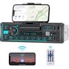 REAKOSOUND Stereo Auto Bluetooth Radio Coche 1 DIN con App Control, REAKOSOUND Autoradio Supporto per chiamate in vivavoce/FM/USB/AUX/ricarica veloce