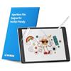 MOBDIK 2 Pezzi Paper Pellicola Protettiva per iPad 9a / 8a / 7a Generazione (10,2 pollici, 2021/2020 / 2019) Disegna Come su Cart, Antiriflesso, Compatibile con Apple Pencil