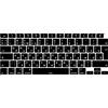 MiNGFi Copritastiera Silicone russo per MacBook Air 13 A2179 (2020), A2337 (M1, 2020-2022) EU/ISO - Nero