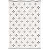 SAFAVIEH Tappeto Boho per Soggiorno, Sala da pranzo, Camera da letto - Melody Collection, A Pelo Corto, Avorio e nero, 91 X 152 cm