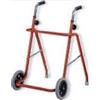 MEDILAND Deambulatore Rollator Pieghevole 2 Ruote, Altezza Regolabile, Rosso