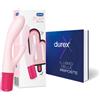 Durex Kit Sex Toy, Durex Play Maxi Fun, Vibratore Rabbit stimolante clitoride e punto G + Libro delle Risposte Durex