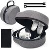 Windspeed Custodia da trasporto per Oculus Quest 2, custodia da viaggio rigida per cuffie Meta Quest 2/controller, custodia protettiva per il trasporto con fascette per cavi, Grigio, moderno