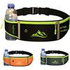 InufySoul® Marsupio Running Donna - Uomo - Cintura da Corsa Porta Cellulare - Marsupio Sportivo con Strisce Riflettenti e Foro per Cuffie - Running belt (nero)