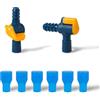 PEUTIER 1 Connettore per Tubo Passante e 1 Connettore per Tubo Angolare, Set di 6 Valvole di Ricambio per Camelbak, Accessori di Ricambio per Camelbak (Connettore Diritto + Connettore Angolato)