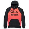 Harley-Davidson Felpa con cappuccio classico Raglan da uomo - 96288-22VM, Arancione, Medium