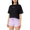 Champion Legacy American Classics Soft Cotton 1x1 Rib Small C-Logo Pantaloncini, Lavanda, XS Donna