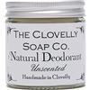 The Clovelly Soap Co. Clovelly Soap Co Balsamo Deodorante Naturale e Fatto a Mano Senza Profumo, Barattolo di Vetro da 60gr