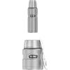 Thermos, Bottiglia Isolante Stainless King, in Acciaio Inox Satinato, capacità 0,47 l, Grigio, 4003.205.047 + Thermos Speisegefäß Stainless King, Steel 0,47L 4001.205.047