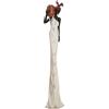 Gilde Figura decorativa XL africana Tortuga, poliresina, altezza 82 cm, marrone, crema, bianco