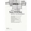 Kreul 69003 - Carta per Schizzi, Blocco per Disegni e Schizzi, 20 Fogli, 120 g/m², DIN A3, Bianco, Superficie Liscia, Senza acidi e Non invecchiante