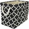 DII Polyester Container with Handles, Lattice Storage Bin, Small, Black