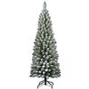 Star Christmas Albero di Natale, PVC, Verde Innevato, 210CM