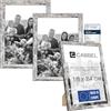 CABBEL set di 3 cornici 18x24 in legno MDF con vetro acrilico infrangibile Betulla