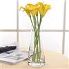 Aoderun Vaso da fiori per decorazione, 25,4 cm, in vetro trasparente, per centrotavola, grandi vasi per fiori, fiori secchi, decorazione per la casa, soggiorno, cucina, ufficio, matrimonio