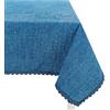 Casatessile Rain tovaglia copritavolo ciniglia Varie Misure - Blu, 12 posti 140x240 cm.