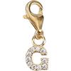 Depesche 11785-014 Charms Express Yourself - Ciondolo per collane e bracciali, Lettera G, Placcato Oro, Come Piccolo Regalo