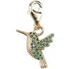 Depesche 11785-044 Charms Express Yourself - Ciondolo per collane e bracciali, Colibrì, Placcato Oro, Come Piccolo Regalo