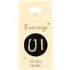 Depesche 11833-007 Orecchini creoli di Forma Ovale, con Pietre Bianche, placcati Oro, Ideali Come Piccolo Regalo, Colore Gold-White, Normal