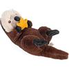 Wild Republic Ecokins Lontra, Peluche per Bambini 30 cm, Peluche di qualità, Regalo di Compleanno, Giocattoli Ecologici, Creato Riciclando 16 Bottiglie in Plastica