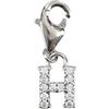 Depesche 11785-015 Charms Express Yourself - Ciondolo per collane e bracciali, Lettera H, Placcato Argento, Come Piccolo Regalo