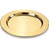 ECHTWERK Set di sottopiatti/piatti da portata 'Shiny', sottopiatti in acciaio inossidabile, piatti decorativi per matrimoni, vassoio da portata, set da tavola, Ø 33,2 cm, Edizione Oro, 2 pezzi