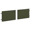 trendteam smart living - Sentra - Mobile TV Porte - Verde scuro - Porte verdi finemente fresate - 60 x 36 x 2 cm - Frontali per TV