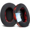 SOULWIT Cuscinetti Ricambio in Gel Refrigerante per ATH M50X/M40X, HyperX Cloud I/II/III/Pro/Flight/Alpha, SteelSeries Arctis 3/5/7/9X/Pro, Sony MDR 7506, Turtle Beach Stealth 420X/600