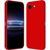 RankOne Custodia per iPhone 7 / iPhone 8 / iPhone SE 2020 / SE 2022 (4.7 Inches) Cover Morbida in Silicone TPU - Rosso Cina