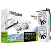 ZOTAC Nvidia GeForce RTX 4070 NVIDIA 12 GB GDDR6X PCI Express x16 4.0. HDM 1 DisplayPort 3 Twin Edge OC White Edition