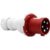 Brennenstuhl Spina Elettrica Industriale CEE a 5 Poli per Uso Esterno, Presa Elettrica Maschio CEE 400V/63A, Connessione Avvitabile, Utilizzo all'Aperto, Cantieri, Industria, Campeggio, IP44, 63A