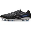 Nike Legend 10 PRO Fg, Soccer Shoe Uomo, Black/Chrome-Hyper Royal, 42 EU