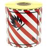 MD Labels 500 etichette per merci pericolose classe 4.1 - Sostanze solide infiammabili ADR 100 x 100 mm