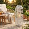 MIlani Home GENEVIEVE - lanterna in vimini tondo 20 x 95 cm