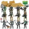 JOYIN 16 pezzi Giocattoli militari Set gioco soldati Figure forze armate con 12 figure d'azione realistiche