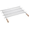 Sauvic 02465 Griglia Barbecue con Maniche in Legno, 62.00x62.50x3.00 cm