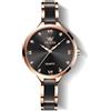 OLEVS Orologi da donna UK impermeabili al quarzo da donna in ceramica cinturino in acciaio inossidabile Montre Femme elegante regalo di compleanno per donne signore ragazze