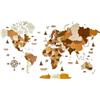 WoodLeo Mappa del mondo in legno,grande decorazione da parete in 3D,dimensioni (M & L & XL),idea regalo per ogni occasione,decorazione da parete per casa,cucina o ufficio