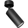 Shop SoftAir Faretti da Soffitto/Parete Moderni Regolabili in Alluminio Verniciato Opaco Compatibili con Lampadine GU10 Installazione Semplice - Versatili e Durevoli (1 Faretto, Nero)