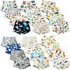 BLOMDES Boxer da bambino in 100% cotone, confezione da 6 pezzi, per bambini da 2 a 12 anni, Boxer casuale, 8-9 Anni