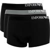 Emporio Armani 3-Pack Boxer Soft Touch Eco Fiber, Boxers Uomo, Nero/Nero/Nero, XL