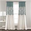 Lush Decor Lush DÉCOR - Tende oscuranti con stampa da giardino, per soggiorno, sala da pranzo, camera da letto (coppia), 213,4 x 132,1 cm, blu