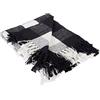 DII 100% Cotone a Quadri, per Interni/Esterni Campeggio BBQ, spiagge Everyday Coperta, 127 x 152,4 cm a Quadri Grigio, Black & White, 50 x 60 Inches