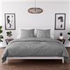 Intemporel Boemia Set Copripiumino Microfibra, Grigio, 260 x 240 cm