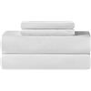 Sonive Set Copripiumino in Microfibra con Federa(e) - 240 x 220 cm / 65 x 65 x 2, Bianco Luminoso
