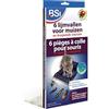 BSI - Trappole per colla per topi x 6 - Colla Forte - senza esche - Ideale per stanze con cibo, legno