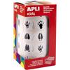APLI Kids 19715 - Rotolo di gommette impronte di animali, 900 adesivi per impronte di animali, ideale per asili o laboratori per bambini, dimensioni: 20 mm.