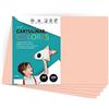 m-office Cartone colorato, formato A4, colori intensi, fogli colorati da 180 g, per lavori artigianali, stampe di documenti e disegni creativi, fogli colorati A4 · m-office (25 fogli, salmone)