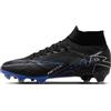 Nike Zoom Superfly 9 PRO Fg, Soccer Shoe Uomo, Black/Chrome-Hyper Royal, 47 EU